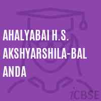 Ahalyabai H.S. Akshyarshila-Balanda School Logo