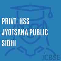 Privt. Hss Jyotsana Public Sidhi Senior Secondary School Logo