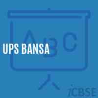 Ups Bansa Primary School Logo