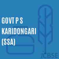 Govt P S Karidongari (Ssa) Primary School Logo