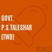 Govt. P.S.Taleshar (Twd) Primary School Logo