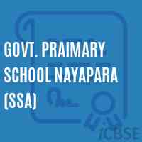 Govt. Praimary School Nayapara (Ssa) Logo