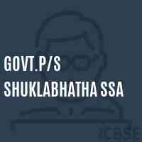 Govt.P/s Shuklabhatha Ssa Primary School Logo