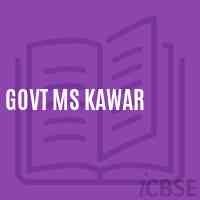 Govt Ms Kawar Middle School Logo