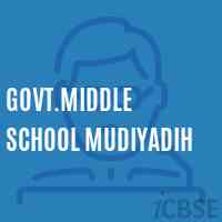 Govt.Middle School Mudiyadih Logo