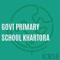 Govt Primary School Khartora Logo