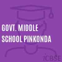 Govt. Middle School Pinkonda Logo