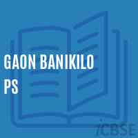 Gaon Banikilo Ps Primary School Logo