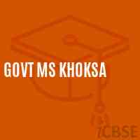 Govt Ms Khoksa Middle School Logo