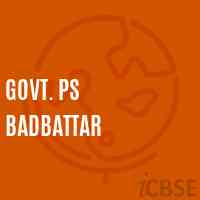 Govt. Ps Badbattar Primary School Logo