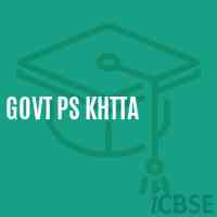 Govt Ps Khtta Primary School Logo
