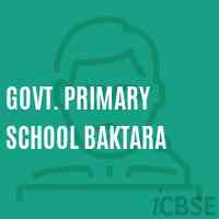 Govt. Primary School Baktara Logo
