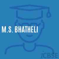 M.S. Bhatheli Middle School Logo