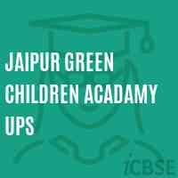 Jaipur Green Children Acadamy Ups Middle School Logo
