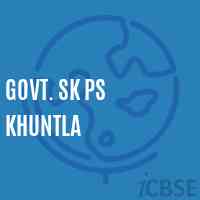 Govt. Sk Ps Khuntla Primary School Logo