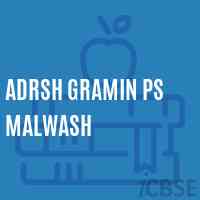 Adrsh Gramin Ps Malwash Primary School Logo