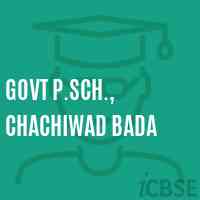 Govt P.Sch., Chachiwad Bada Primary School Logo