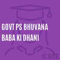 Govt Ps Bhuvana Baba Ki Dhani Primary School Logo