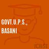 Govt.U.P.S., Basani Middle School Logo