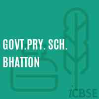 Govt.Pry. Sch. Bhatton Primary School Logo