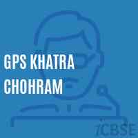 Gps Khatra Chohram Primary School Logo