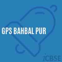 Gps Bahbal Pur Primary School Logo