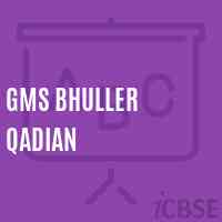 Gms Bhuller Qadian Middle School Logo