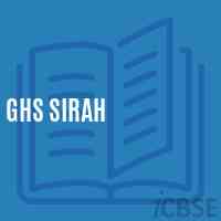 Ghs Sirah Secondary School Logo