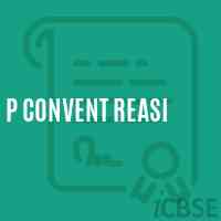 P Convent Reasi Secondary School Logo