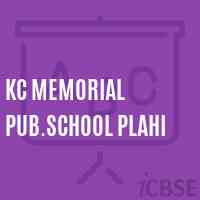 Kc Memorial Pub.School Plahi Logo