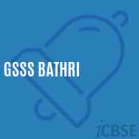 Gsss Bathri High School Logo