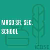 Mrsd Sr. Sec. School Logo