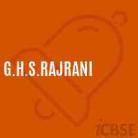 G.H.S.Rajrani Senior Secondary School Logo