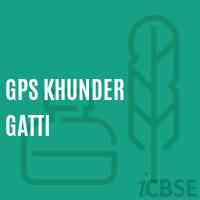 Gps Khunder Gatti Primary School Logo