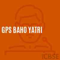 Gps Baho Yatri Primary School Logo