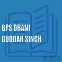 Gps Dhani Guddar Singh Primary School Logo