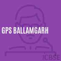 Gps Ballamgarh Primary School Logo