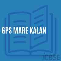 Gps Mare Kalan Primary School Logo