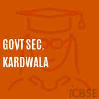 Govt Sec. Kardwala Secondary School Logo