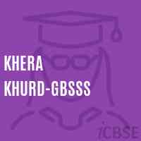 Khera Khurd-GBSSS High School Logo