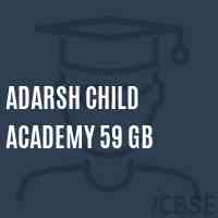 Adarsh Child Academy 59 Gb Senior Secondary School Logo