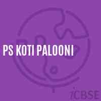 Ps Koti Palooni Primary School Logo
