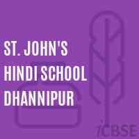 St. JOHN'S HINDI SCHOOL DHANNIPUR Logo
