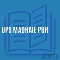 Ups Madhaie Pur Middle School Logo