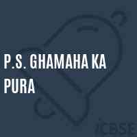 P.S. Ghamaha Ka Pura Primary School Logo