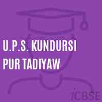 U.P.S. Kundursi Pur Tadiyaw Middle School Logo