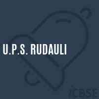 U.P.S. Rudauli Middle School Logo