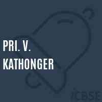 Pri. V. Kathonger Primary School Logo
