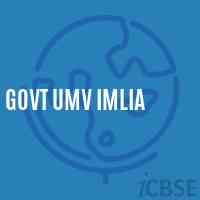 Govt Umv Imlia Secondary School Logo