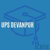 Ups Devanpur Middle School Logo